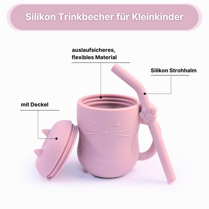 Lern-Silikontasse für Kinder - Trinken lernen leicht gemacht